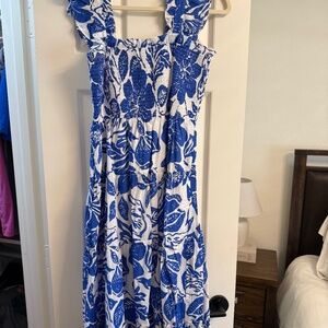 J.Marie Laken Ruffle Strap Midi Dress